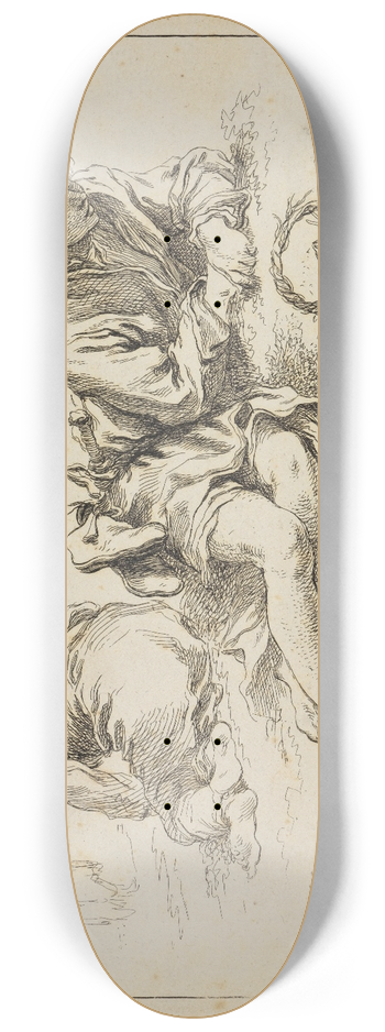 Franois Boucher - Figure studies 8.25 inch art skate deck