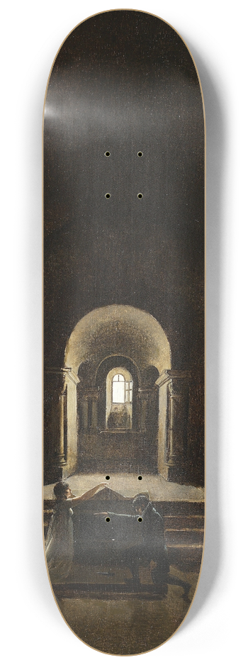 Franois-Marius Granet - Vow (chapel interior) 8.25 inch art skate deck