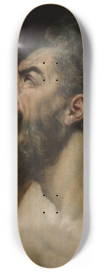 Frans Floris - Study Head of a Bearded Man 8.25 inch art skate deck