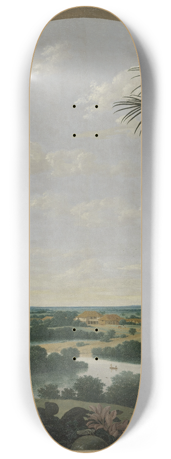 Frans Post - Landscape in Brazil 8.25 inch art skate deck