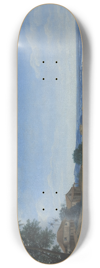 Frans Post - Landscape in Brazil with Sugar Plantation 8.25 inch art skate deck