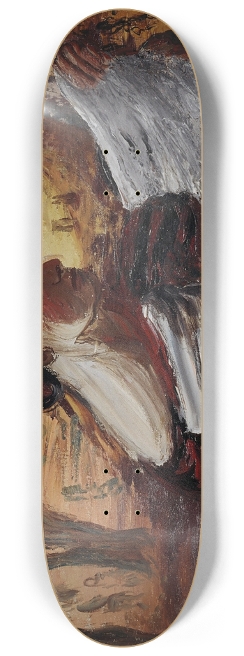 Aleksandrs Drvi - Woman with Leaflets 8.25 inch art skate deck