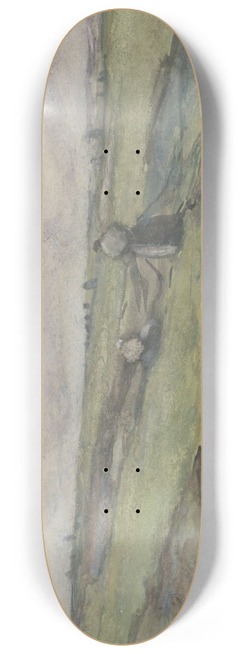 Frans Smissaert - Vissersvrouwen die visnetten herstellen 8.25 inch art skate deck