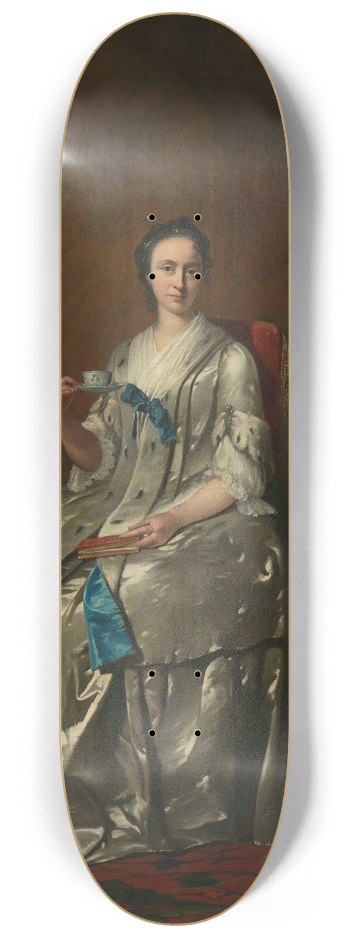 Frans van der Mijn - Portrait of Machteld Muilman 8.25 inch art skate deck