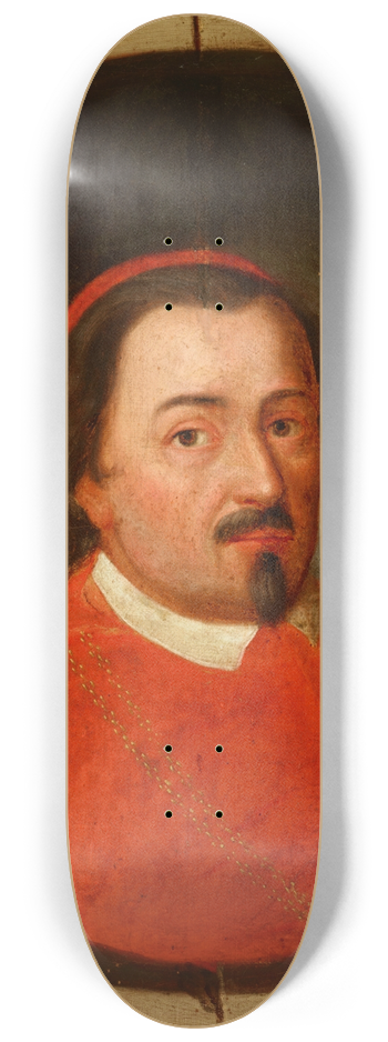 Friedrich Kloss - Portrait of Zbigniew Olenicki (13891455) Dbno Coat of Arms, Bishop of Krakow, Cardinal, Primate 8.25 inch art skate deck