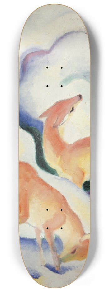 Franz Marc - Deer in the Snow 8.25 inch art skate deck