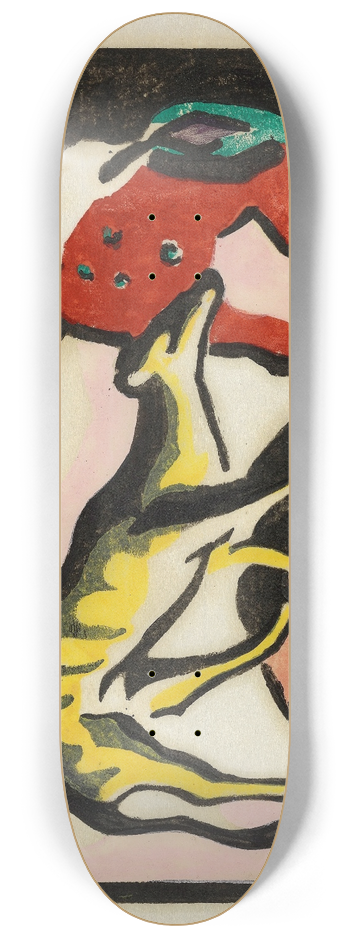 Franz Marc - Fabeltier 8.25 inch art skate deck