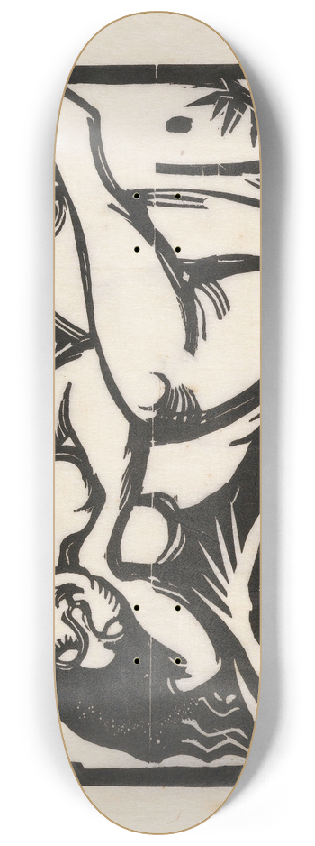 Franz Marc - Schlafende Hirtin 8.25 inch art skate deck