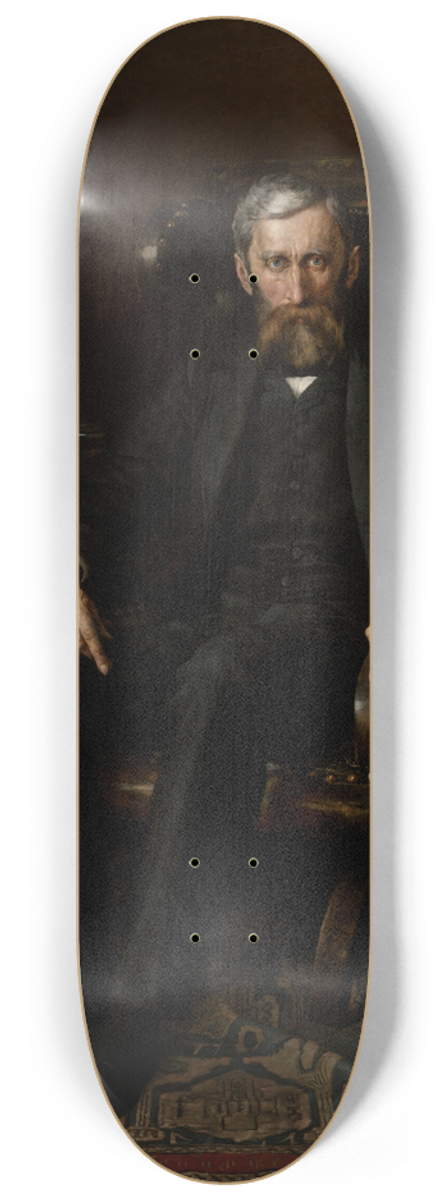 Aleksy Strayski - Portrait of Adam Asnyk 8.25 inch art skate deck