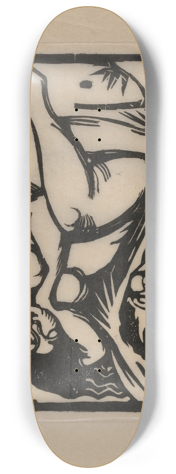 Franz Marc - Sleeping Shepherdess 8.25 inch art skate deck