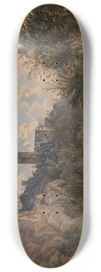 Friedrich Loos - Ruine Rauhenstein bei Baden 8.25 inch art skate deck