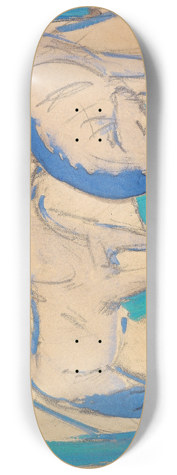 Franz Marc - Zwei Pferde, blaugrn 8.25 inch art skate deck
