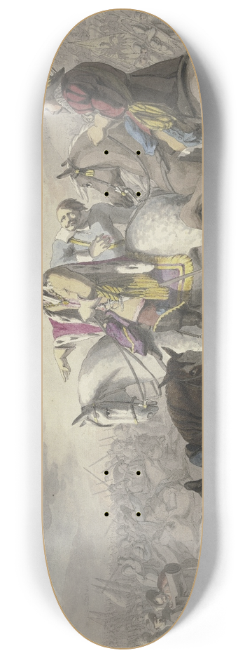 Franz Pforr - Wallenstein in der Schlacht bei Ltzen. 8.25 inch art skate deck