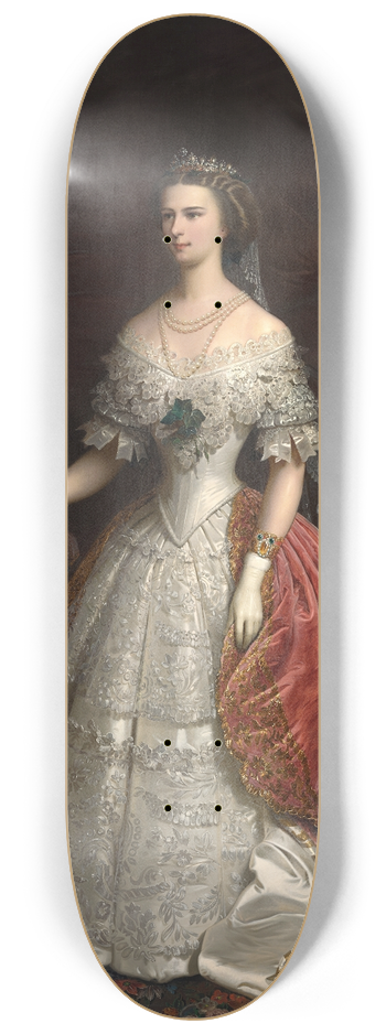 Franz Russ the younger - Kaiserin Elisabeth 8.25 inch art skate deck