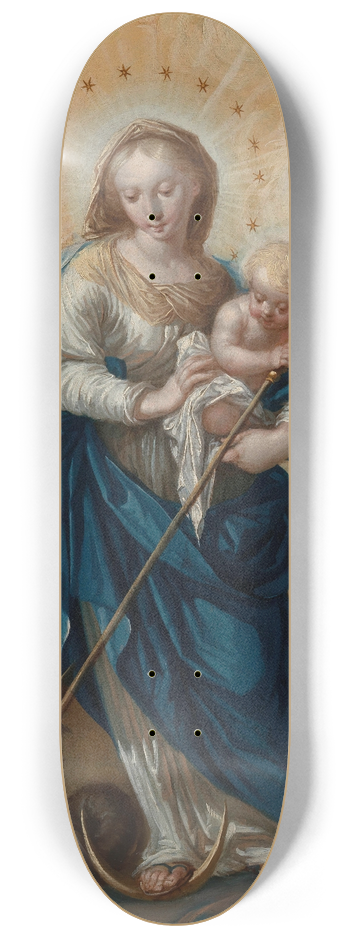 Franz Sebald Unterberger - The Immaculate Conception 8.25 inch art skate deck