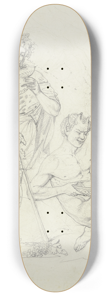 Friedrich Mosbrugger  - Bacchus and Faun 8.25 inch art skate deck