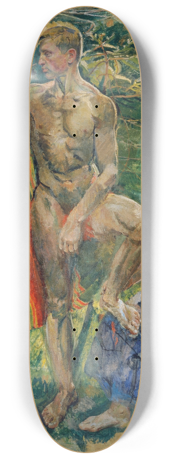 Franz Wiegele - Akte im Wald 8.25 inch art skate deck