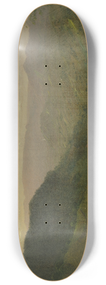 Frederic Edwin Church - Hilly Landscape 8.25 inch art skate deck