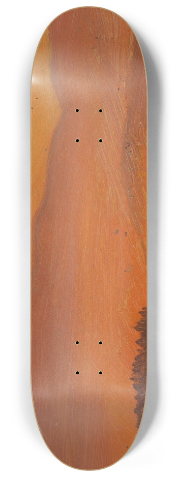 Frederic Edwin Church - Hudson Valley and Distant Mountains at Sunset 8.25 inch art skate deck