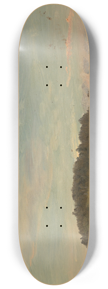 Frederic Edwin Church - Summer landscape 8.25 inch art skate deck