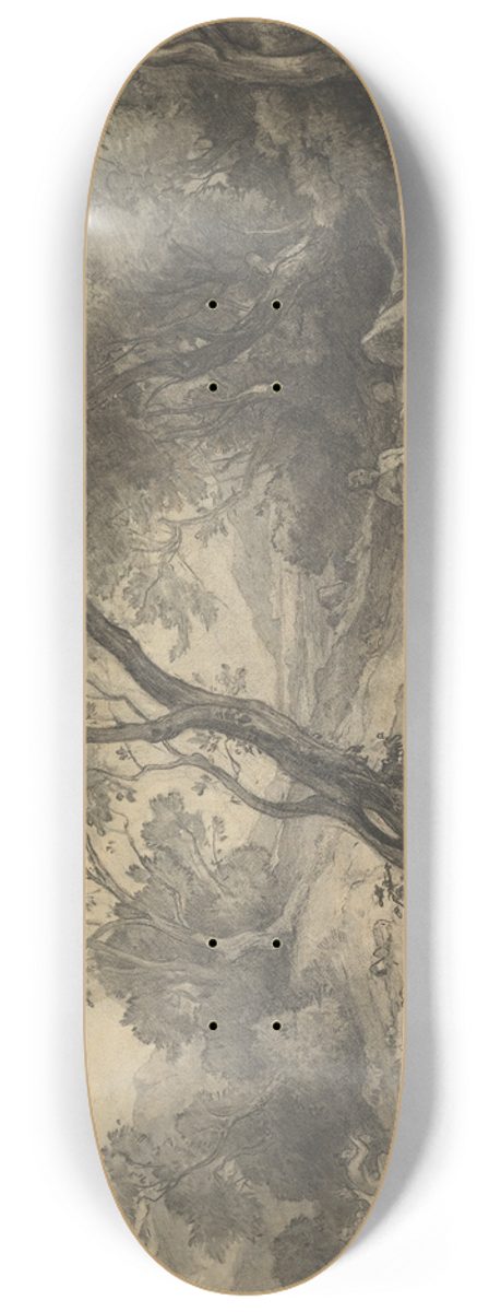 Friedrich Preller the Elder - Centaurs at a Pond 8.25 inch art skate deck