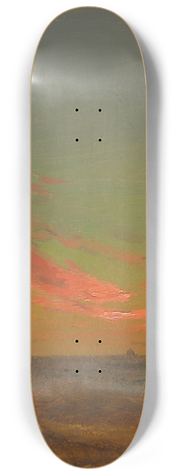 Frederic Edwin Church - Sunset near Rome 8.25 inch art skate deck
