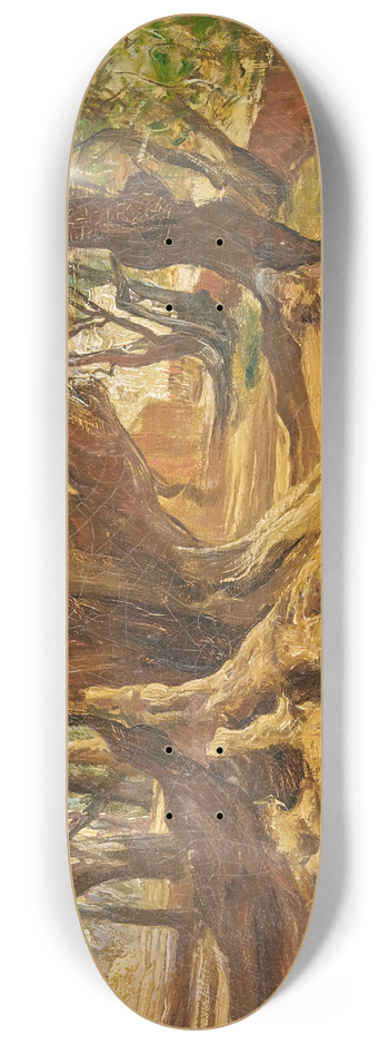 Frederick Arthur Bridgman - Tree Trunk 8.25 inch art skate deck