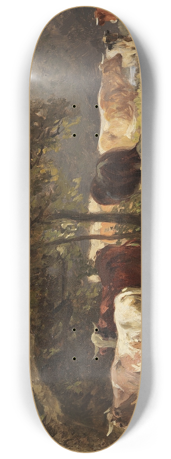 Friedrich Voltz - Khe an einem See 8.25 inch art skate deck