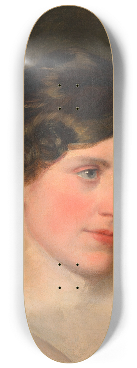 Friedrich von Amerling - Antonie Amerling (1. Gattin des Knstlers) 8.25 inch art skate deck