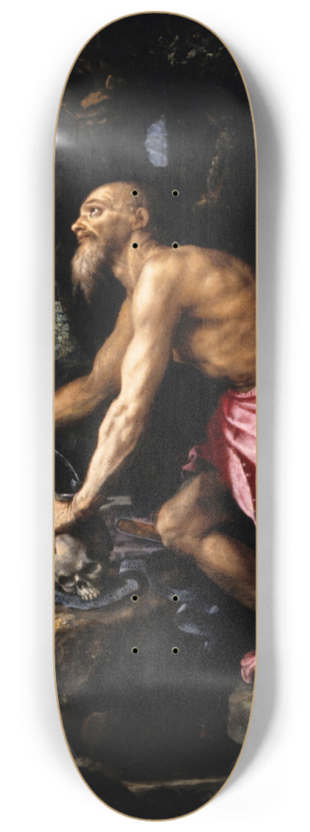 Alessandro Allori - The Penitent Saint Jerome 8.25 inch art skate deck