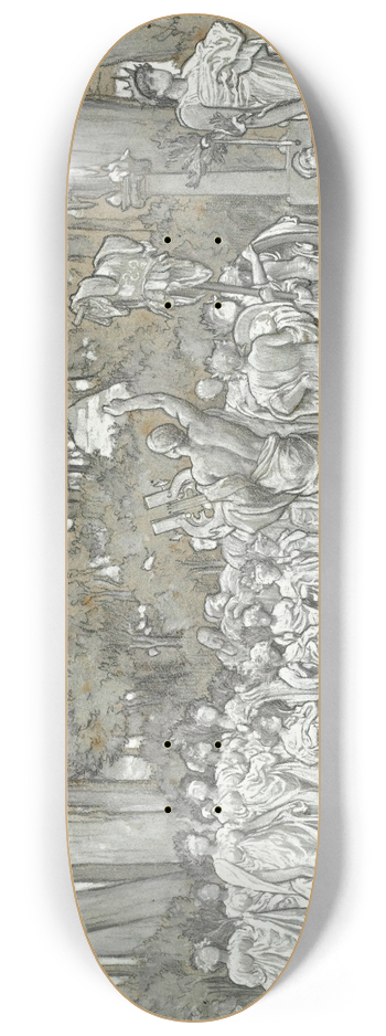 Frederic Leighton - Study For The Daphnephoria 8.25 inch art skate deck