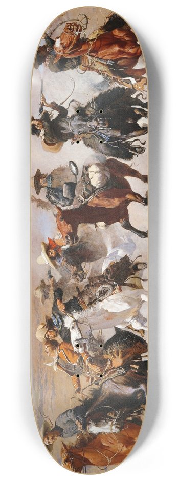 Frederic Remington - A Dash for the Timber 8.25 inch art skate deck
