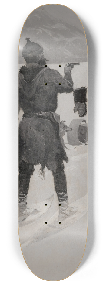 Frederic Remington - Hands Off 8.25 inch art skate deck