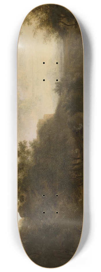 Frederik de Moucheron - Italian landscape 8.25 inch art skate deck