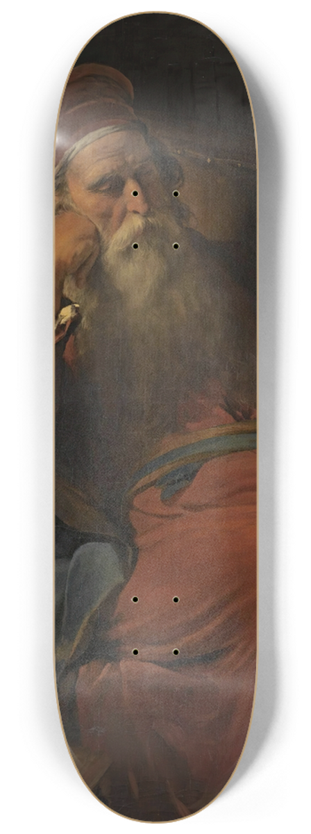 Friedrich von Amerling - Gelehrter In Seiner Studierstube (Scholar In His Study) 8.25 inch art skate deck
