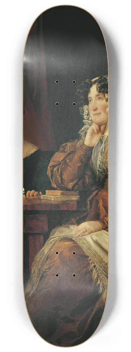 Friedrich von Amerling - Henriette Baronin Pereira-Arnstein mit ihrer Tochter Flora 8.25 inch art skate deck