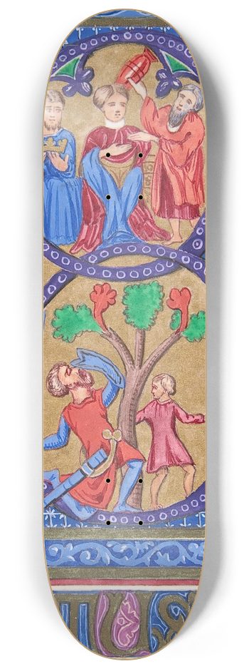 Freeman Gage Delamotte - Illuminated Initial B 8.25 inch art skate deck