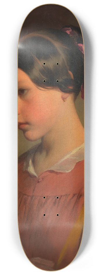 Friedrich von Amerling - Ludmilla Amerling (Tochter des Knstlers) als Kind 8.25 inch art skate deck