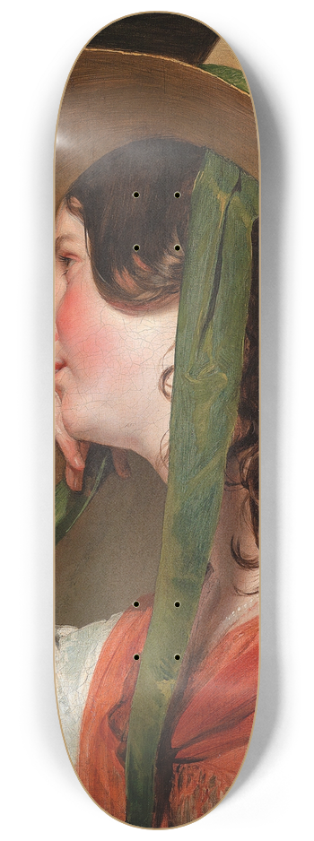 Friedrich von Amerling - Mdchen mit Strohhut 8.25 inch art skate deck