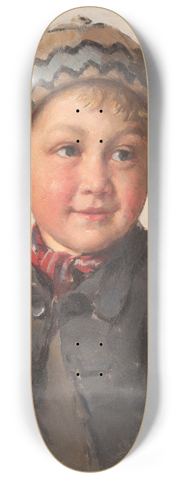Friedrich Anton Prlss - Young Boy 8.25 inch art skate deck