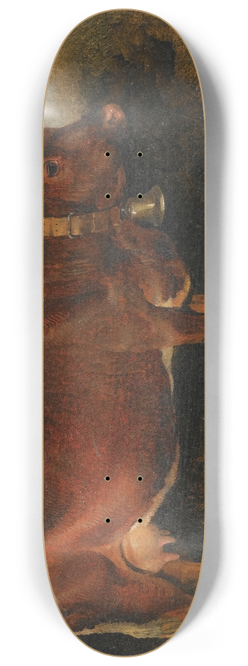 Friedrich August Matthias Gauermann - A Prize Cow 8.25 inch art skate deck