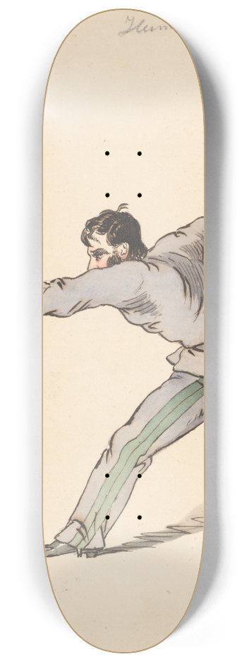 Friedrich Carl von Scheidlin - At Play I. 8.25 inch art skate deck
