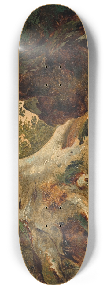 Friedrich Gauermann - Waldbach 8.25 inch art skate deck