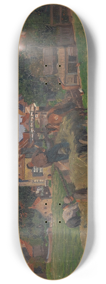 Friedrich Kallmorgen - Heuernte (Holland) 8.25 inch art skate deck
