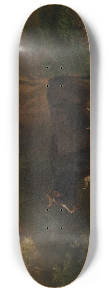 Friedrich Voltz - Hirtebub mit Khen an Felsenwand 8.25 inch art skate deck