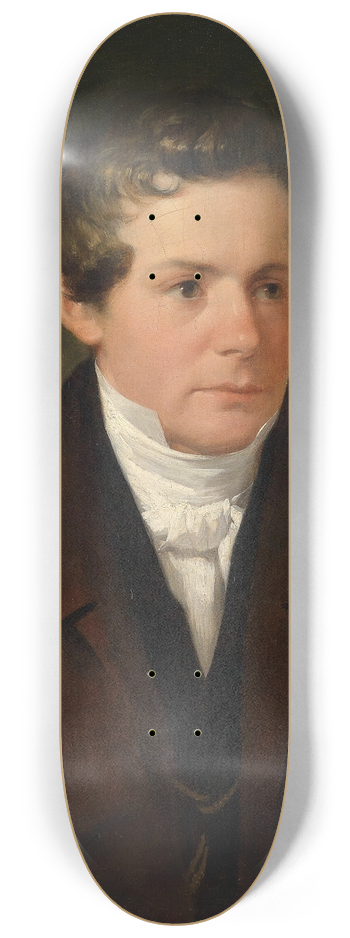 Friedrich von Amerling - Bildnis Dr. Stephan Schroff 8.25 inch art skate deck