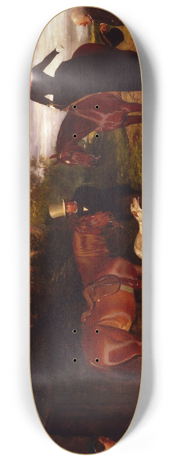 Friedrich Wilhelm Keyl - At the Blacksmiths Shop 8.25 inch art skate deck