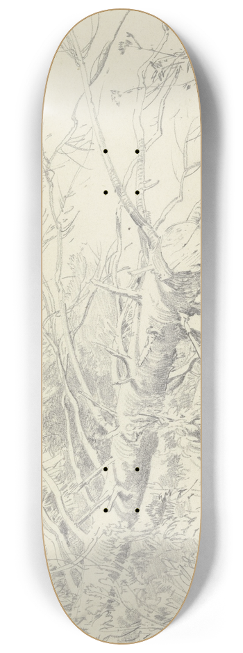Fritz Bamberger - Abgesgter Nadelbaum bei Starnberg 8.25 inch art skate deck