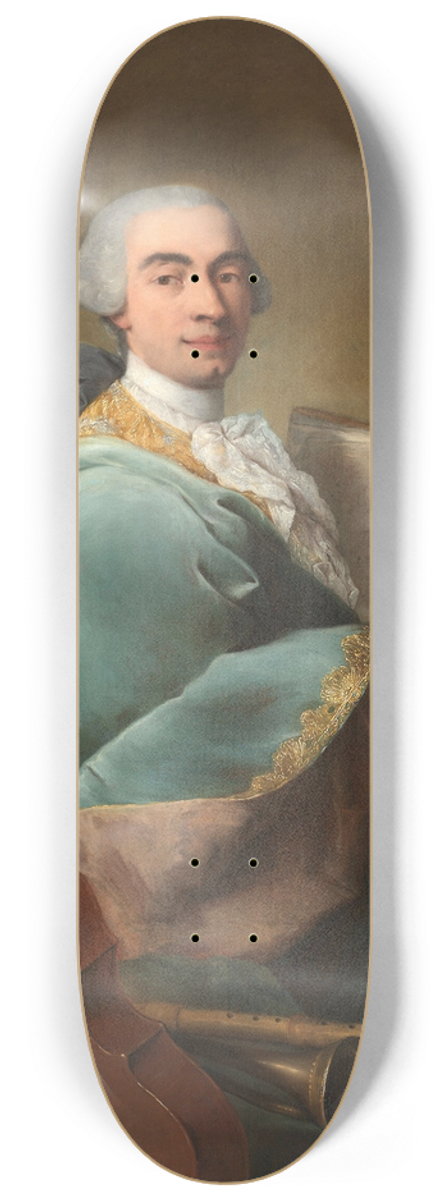 Alessandro Longhi - Portrait of a Musician 8.25 inch art skate deck