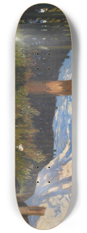 Fritz Overbeck - Tannenwald im Schnee 8.25 inch art skate deck